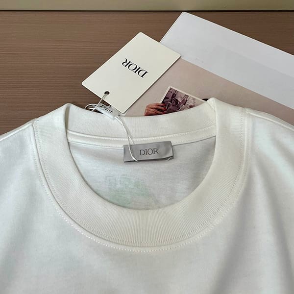 目を惹くカラーディオール スーパーコピー コラールロゴ tシャツ 2色 dee78461